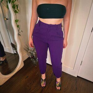 Purple Office pants